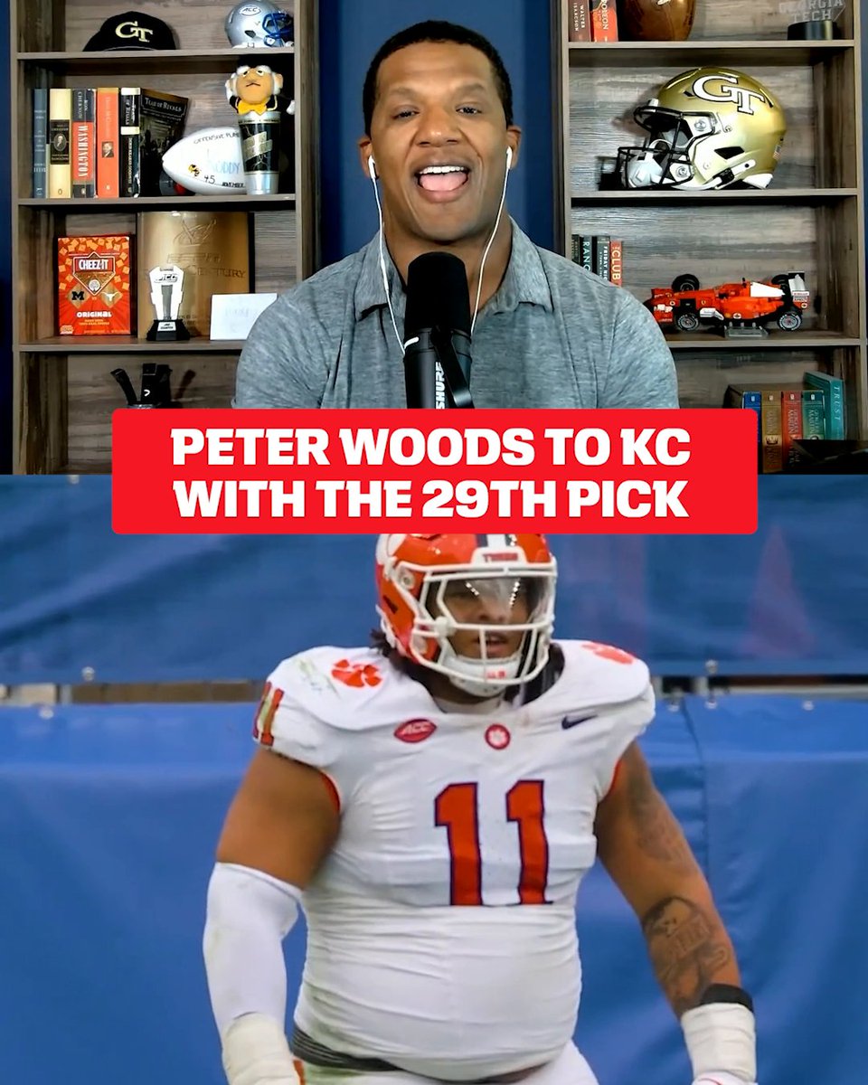 .Roddy Jones says if you built a d-lineman in a lab, he'd look like Clemson Football's Peter Woods 🔥 The Kansas City Chiefs got a good one 😤