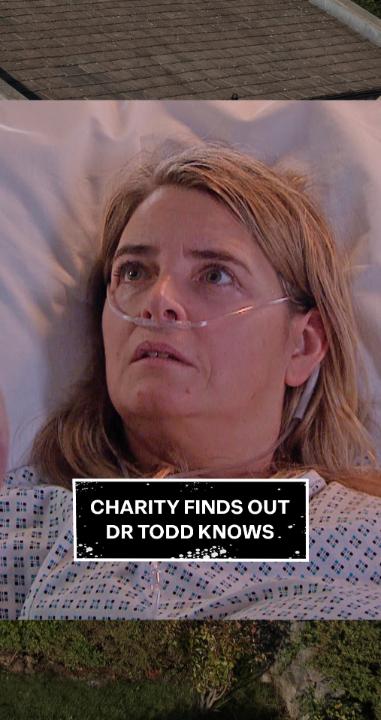 It was at this moment, Charity knew she was in trouble 😬 #Emmerdale