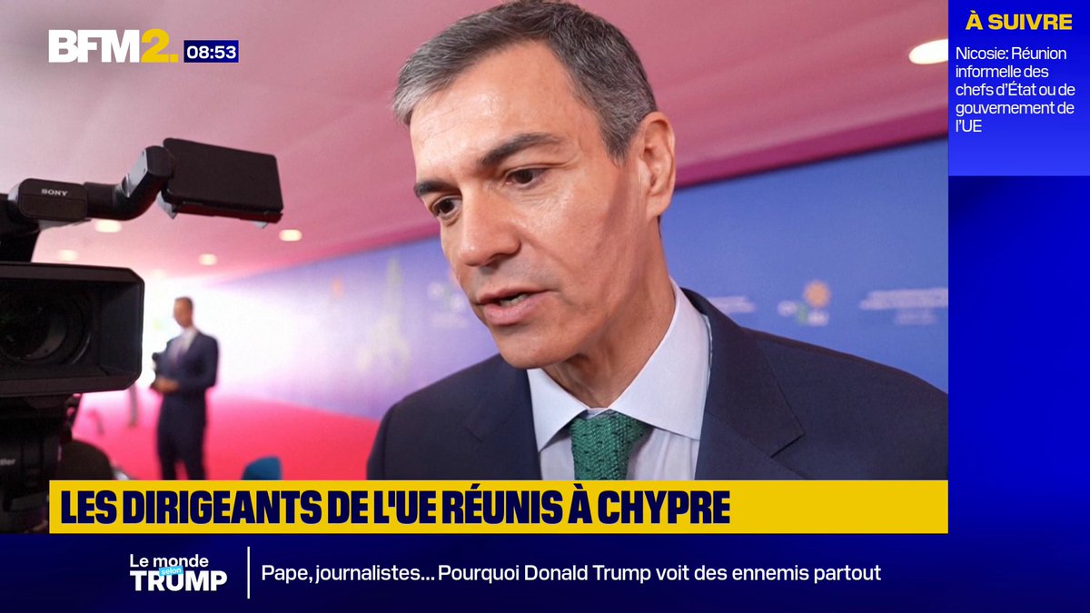 La guerre au Moyen Orient "est illégale, c'est une grosse erreur", réaffirme le chef du gouvernement espagnol Pedro Sánchez #BFM2