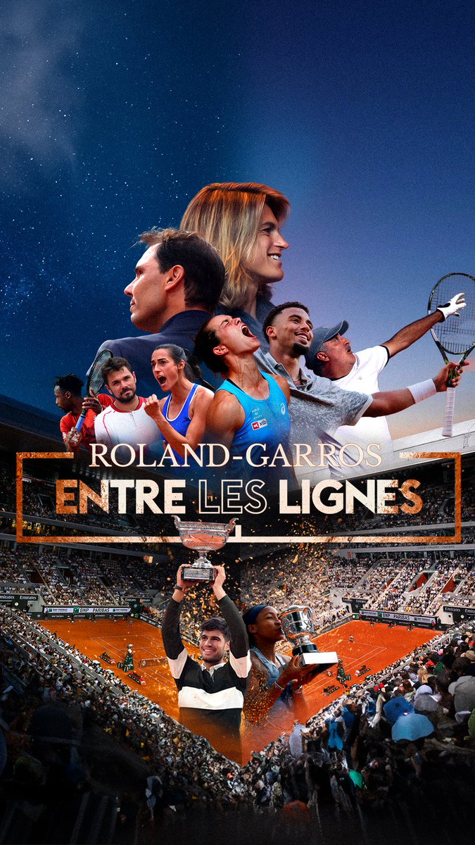 🎾 Roland-Garros côté coulisses, comme vous ne l’avez jamais vu. Au coeur de l’édition 2025, pour la première fois, les caméras se sont invitées là où personne n'avait encore filmé. Découvrez la série-doc "Roland-Garros - Entre les lignes" le 13 mai sur