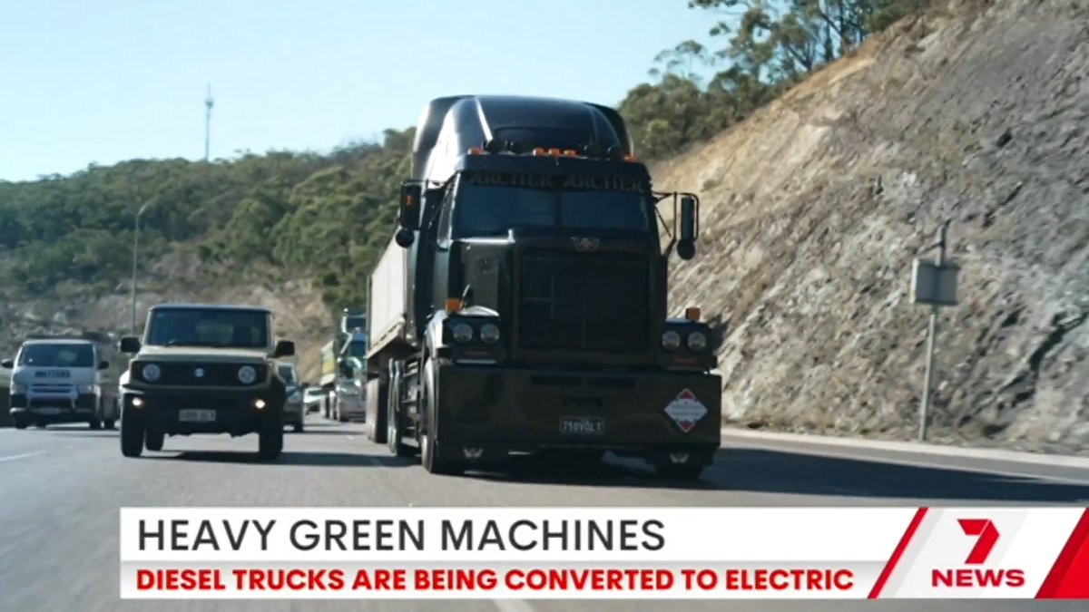EV trucks could soon become the new normal as industry players reinvent the wheel to tackle the nation's fuel crisis. An Australian company is converting diesel trucks to electric with more than two dozen already on the road. Madison Stanley