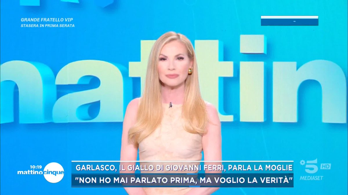 #Garlasco, il giallo di Giovanni Ferri. Per la prima volta parla la moglie: "Mio marito non passava mai per quella strada" #Mattino5 è in diretta su #Canale5 e in streaming su Mediaset Infinity