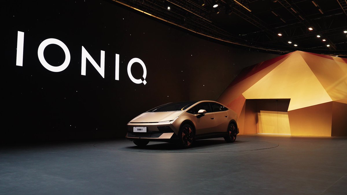 From the floor at Auto China 2026. IONIQ V, defined by a futuristic exterior and refined interior.