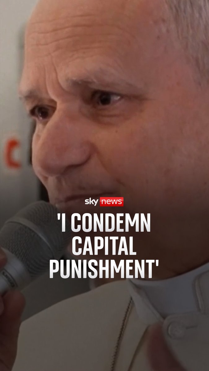 'I condemn capital punishment' Pope Leo has weighed in on the Iran war again during a flight to Rome after his multi-day tour through Africa. Iran war latest: