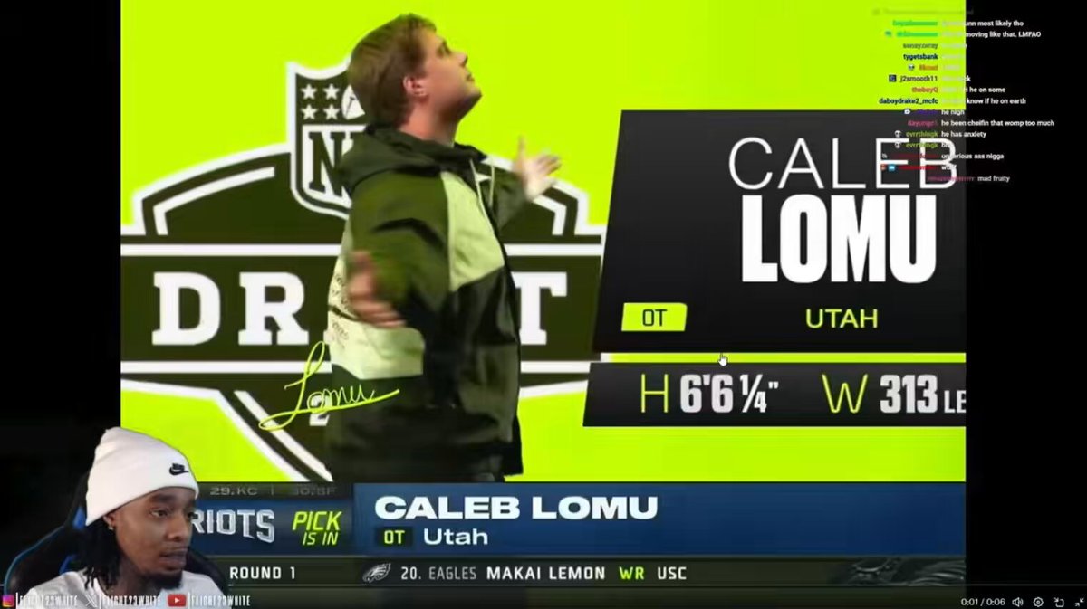 Flight’s reaction to Caleb Lomu has me crying 😭😭😭😭 “Bro, I’m not blushing, man. Stop, man. Cut it out.”