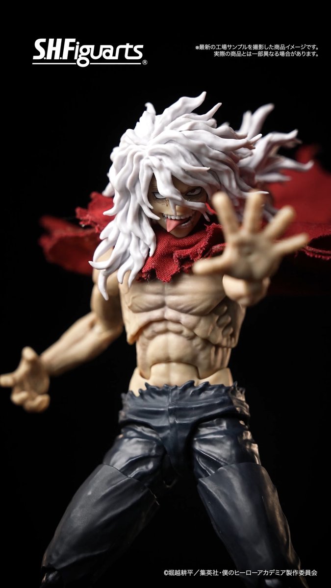 【4/25発売！】 アニメ『僕のヒーローアカデミア』より「S.H.Figuarts 死柄木弔」のサンプル開封動画を公開！ 特徴的な肉体造形と広い可動域、ワイヤー入りで自在に動かせるマントなどの仕上がりにご注目ください!! 📋商品詳細は→ #heroaca_a #ヒロアカ #ヒロアカアーツ