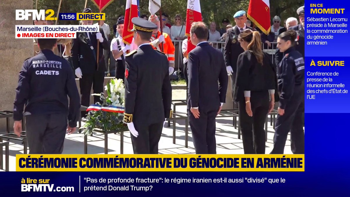 Le Premier ministre Sébastien Lecornu participe à la cérémonie commémorative du génocide en Arménie #BFM2