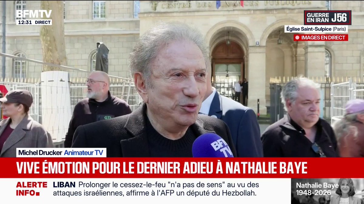 Obsèques de Nathalie Baye: "C'était très émouvant", témoigne Michel Drucker