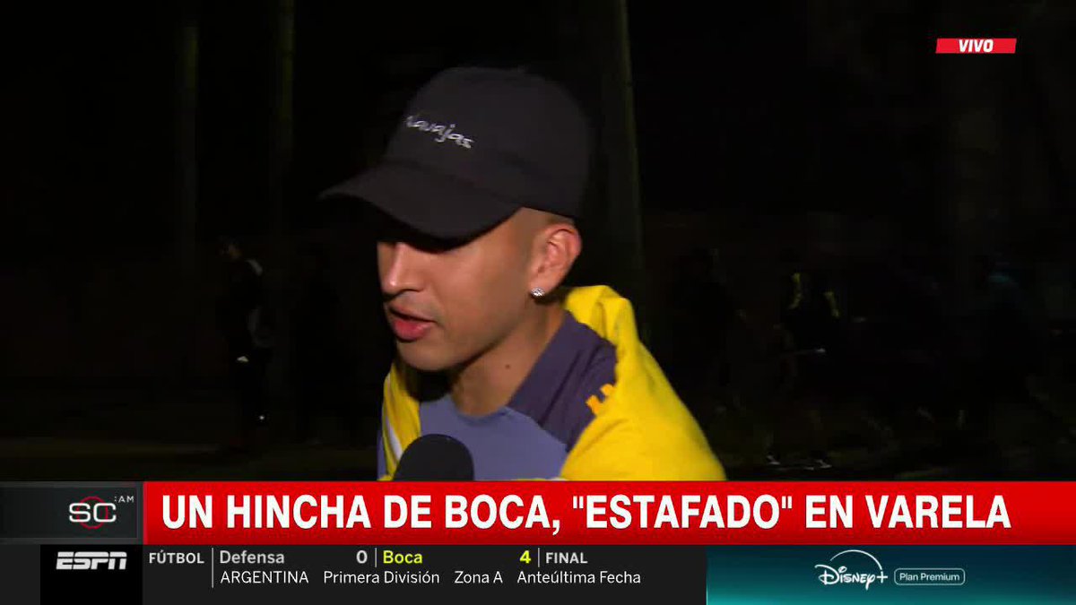 "ME ESTAFARON PORQUE VINE A VER A BOCA Y TERMINÉ VIENDO AL BAYERN". 🔵🟡 ¡Los hinchas xeneizes enloquecidos de alegría con el gran presente de la Sifoneta tras la goleada en Varela! 📺 #SportsCenterAM | #DisneyPlus Plan Premium