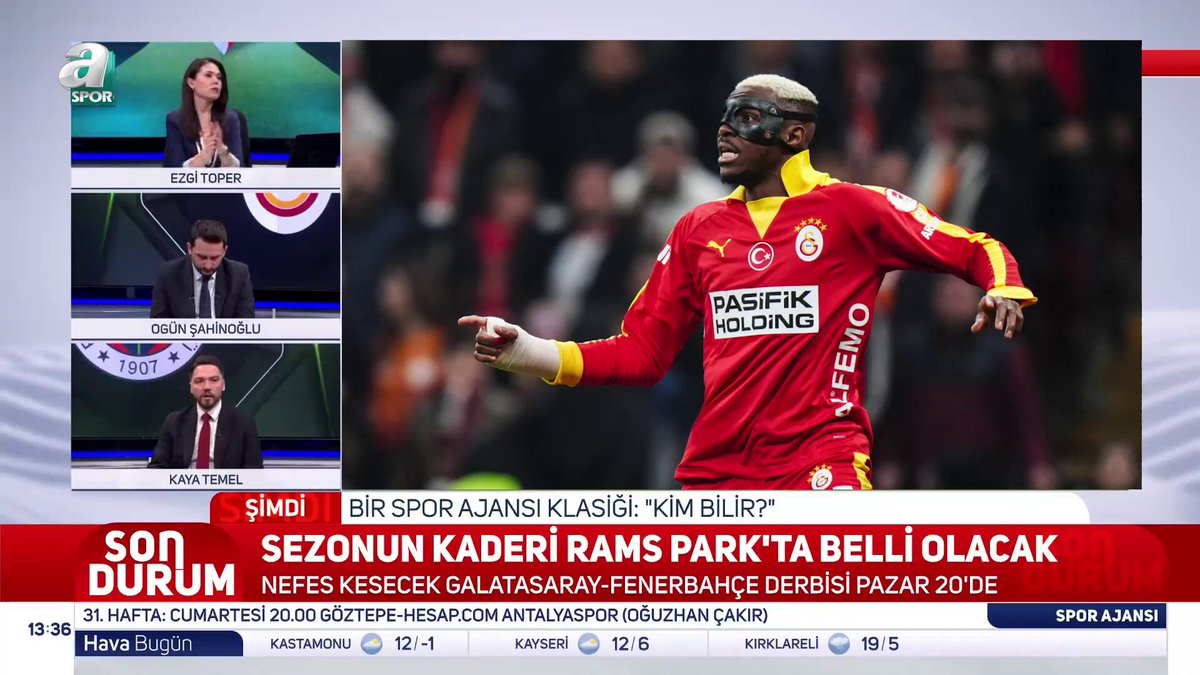 💥 "FENERBAHÇE, OSIMHEN'DEN BU KADAR MI ÇEKİNİYOR?" 🎙️ Kaya Temel: Yasin Kol, Osimhen’in kolu kadar konuşulmadı. Süper Lig’de bunun örneklerini daha önce de gördük. Džeko bileklikle oynadı, maske taktı. Gençlerbirliği maçında herhangi bir oyuncu zarar gördü mü? Görmedi. Fenerbahçe'nin TFF'ye yaptığı başvuruya anlam veremiyorum. Geçmişte sizin de oyuncularınız bu şekilde oynadı. Ne olabilir ya da Fenerbahçe, Osimhen’den bu kadar mı çekiniyor?