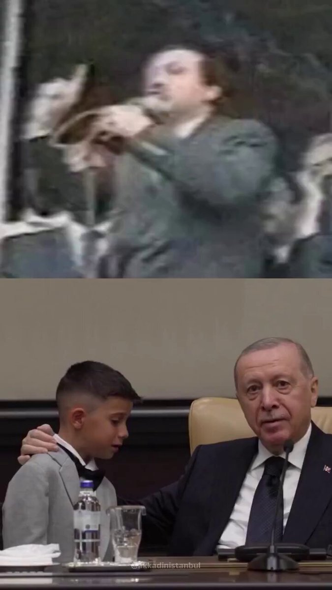 💥🇹🇷 Turkish President Recep Tayyib Erdogan couldn't hold backs his tears when a little kid repeated his old words, "Minarets are our bayonets, domes are our helmets and mosques are our barracks, the faithful are soldiers. God is Great."