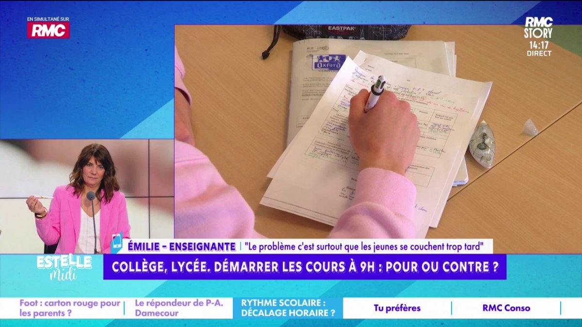 🏫 Démarrer les cours à 9h 📞 Emilie : "Quand j'entends les élèves dire : "Tu n'as pas répondu à mon sms à 1h du mat !" Les téléphones dans les chambres... Un peu d'autorité ! Tu ne dors pas, tu lis un bouquin ! Un gamin qui joue à la console, il va avoir un bon sommeil ? Non"
