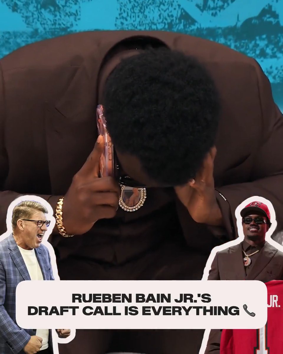 "What are you doing the next 5-10 years?" 🥹 Rueben Bain Jr.'s Draft call is what it's all about.