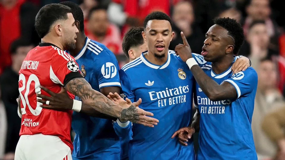 Benfica's Gianluca Prestianni has been given a six-match ban by UEFA for discriminatory conduct towards Real Madrid's Vinicius Junior during a Champions League match in February, with three matches suspended for a period of two years.