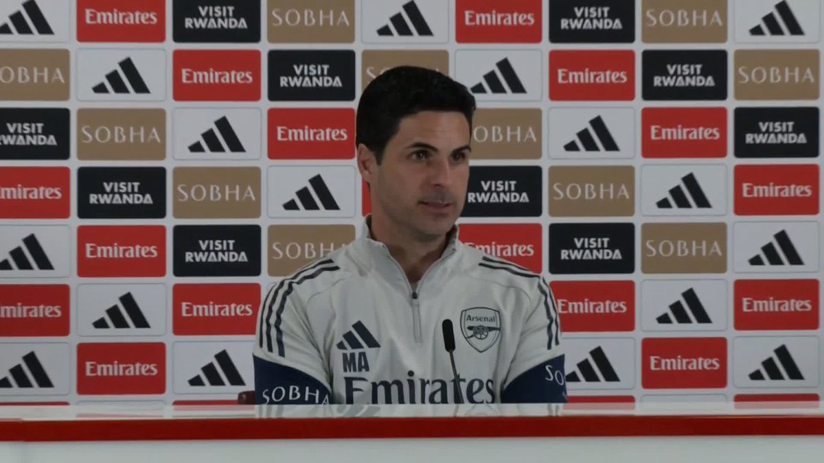 🗣️ "Five games to go, all in!" Mikel Arteta says Bukayo Saka will 'probably' be back in the squad ahead of Arsenal's game against Newcastle and reflects following their loss to Man City.