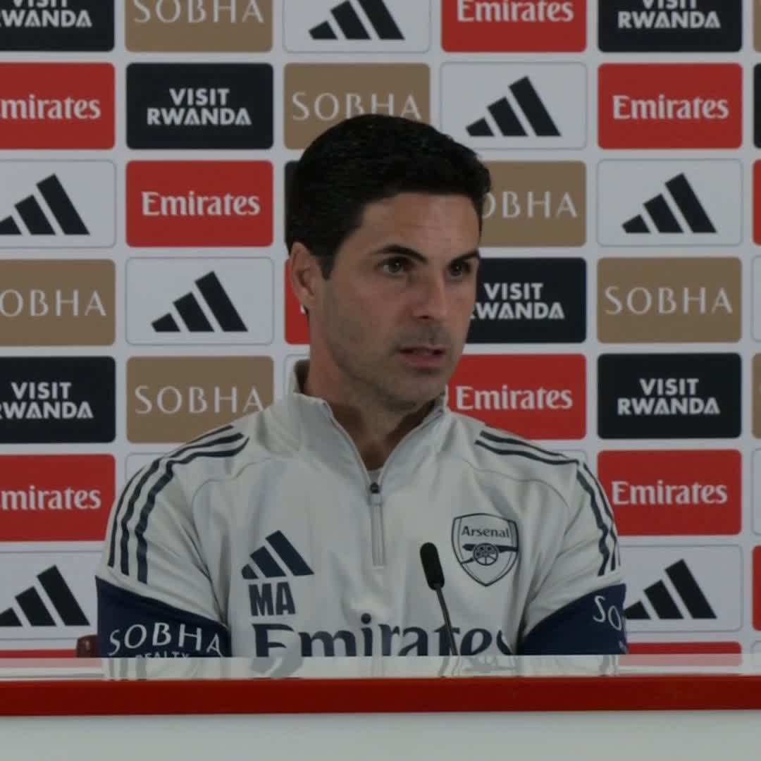 "Five games to go. All in. Let's go for it" 💪 Mikel Arteta on Arsenal's title charge 🏆