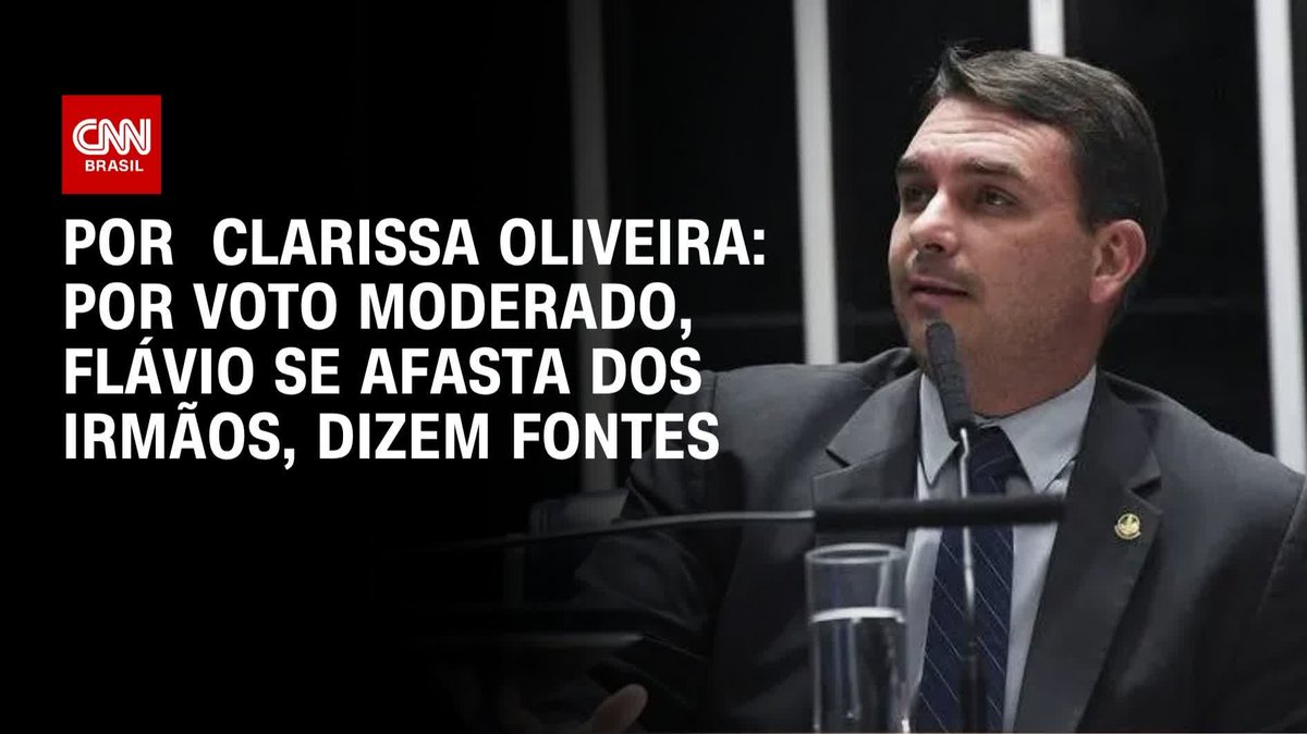 Por Clarissa Oliveira → Fontes: Por voto moderado, Flávio se afasta dos irmãos; assista #LiveCNNBrasil