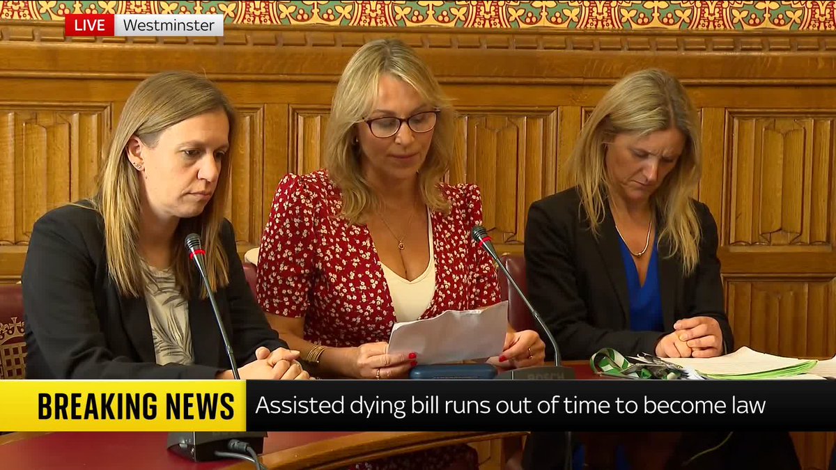 "They have chosen to impose their personal beliefs on terminally ill adults, condemning many to suffer against their will." Sophie Blake, a supporter of the assisted dying bill, says the dropping of the legislation is "personal" and slams those who did not support it.