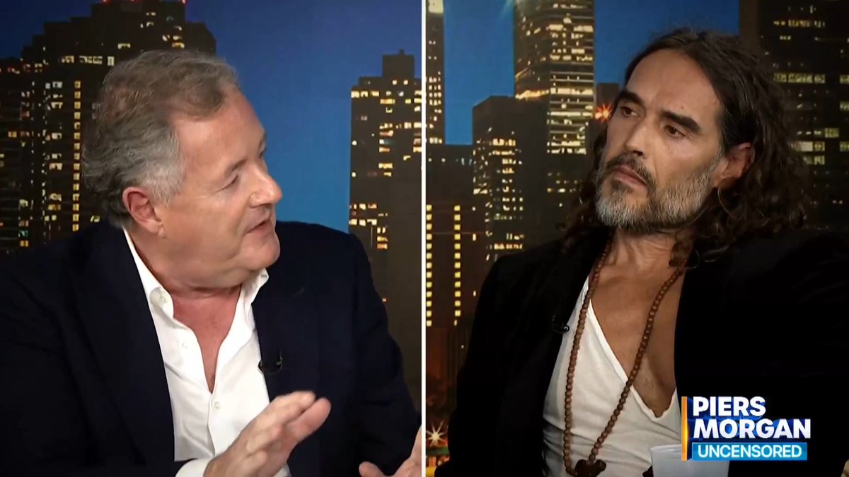 "This sense you were singled out, targeted deliberately - a lot of people think that is BULLSHIT!" In tonight's Uncensored, Piers Morgan challenges Russell Brand on the allegations laid against him👇 6pm (BST) / 1pm (EST) 📺 Piers Morgan | Russell Brand