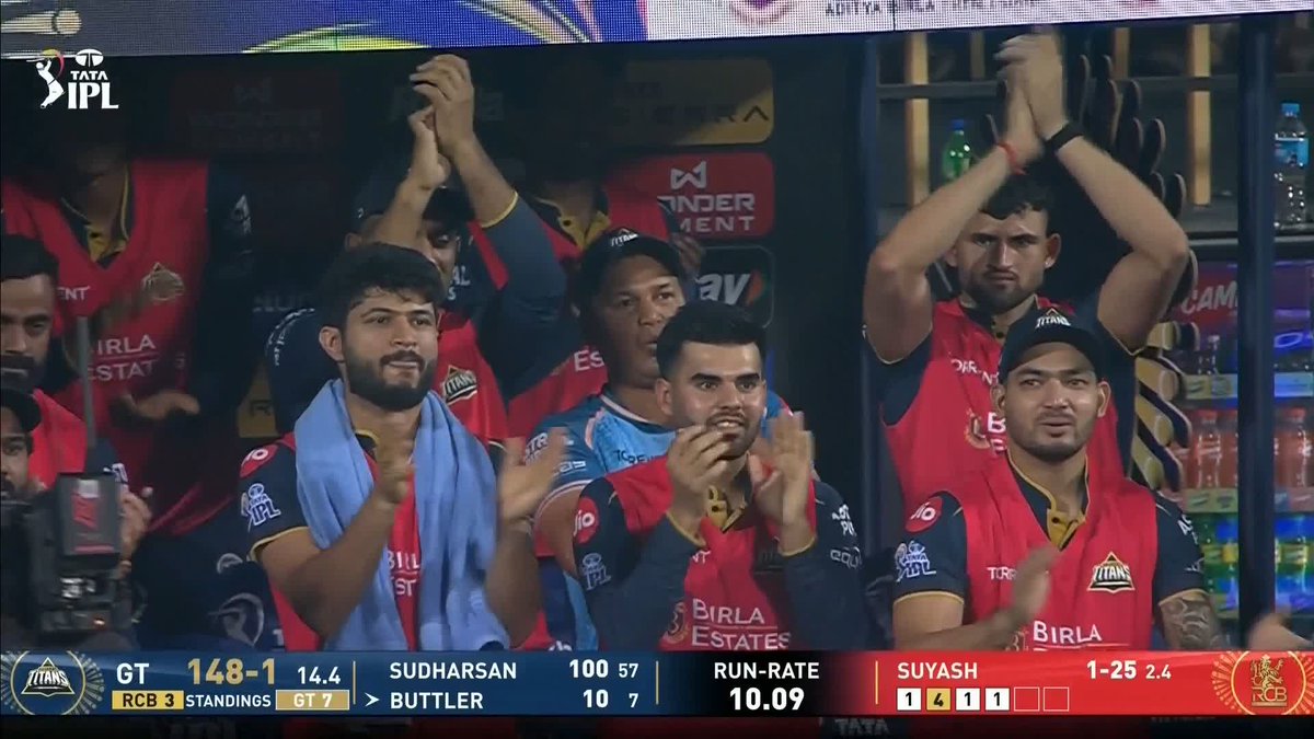 100 up for Sudharsan! 💯