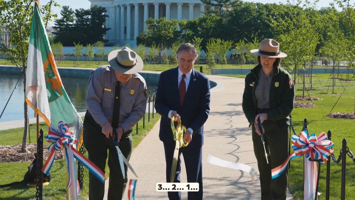 This week, Interior reopened the restored shoreline along the National Mall, completing the Tidal Basin Seawall Rehabilitation Project eight months early and $30 million under budget.
