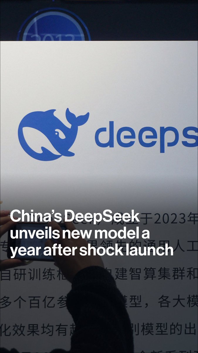China's DeepSeek is back with a brand new flagship AI model, a year after its open source model upended Silicon Valley. Tom Mackenzie explains