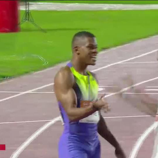 Zakithi Nene ๐โก The South African takes victory in the Men's 400m ๐ ๐บ Stream #ContinentalGoldTour on DStv: