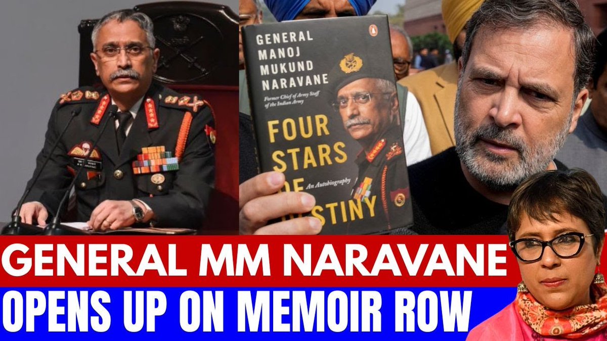 "Those who dont want to believe the army chief, should talk to the Chinese.....No Territory Was Lost. Full Stop"- Manoj Naravane - former army Chief whose unpublished memoir was waved by Rahul Gandhi in Parliament breaks silence on China, story behind "Jo Uchit Samjho", his new book & More. Dont miss this in full here