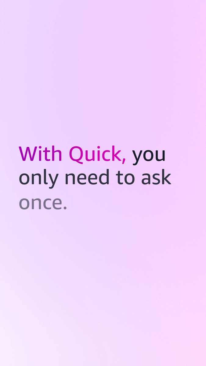 You spend more time assembling information than actually using it. The pipeline data is in Salesforce. The context is in Slack. The budget is in a spreadsheet someone emailed last week. Amazon Quick connects all of it and turns it into answers, actions, and outcomes in one conversation.