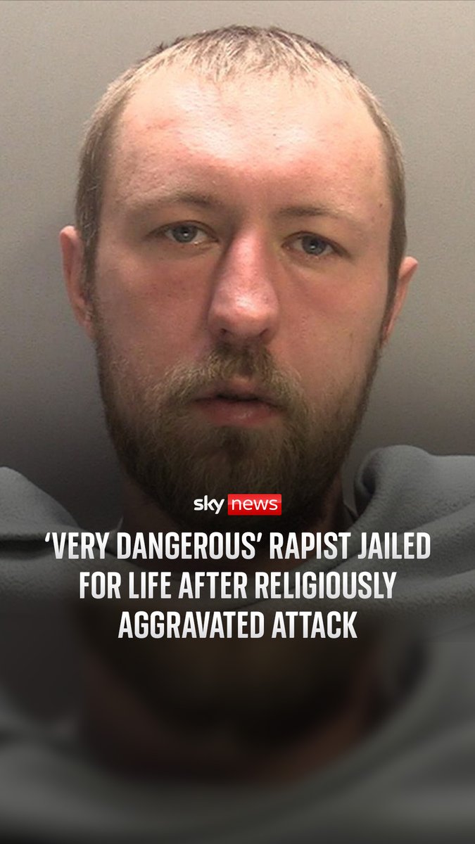 John Ashby, 32, was sentenced at Birmingham Crown Court, where he had faced charges of rape, robbery, intentional strangulation, and religiously aggravated assault. High Court judge Mr Justice Pepperall described Ashby as 'a deeply unpleasant racist and Islamophobe'. Lisa Dowd Sky News reports
