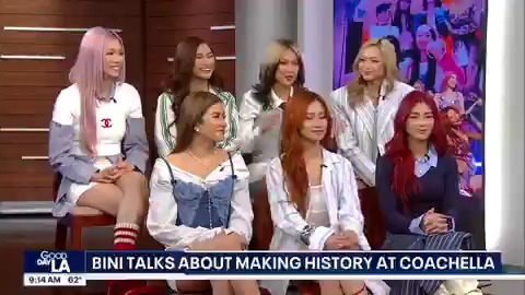 After making history at Coachella, BINI_PH spoke with Bob DeCastro and Amanda Salas on Good Day LA. #bini #coachella