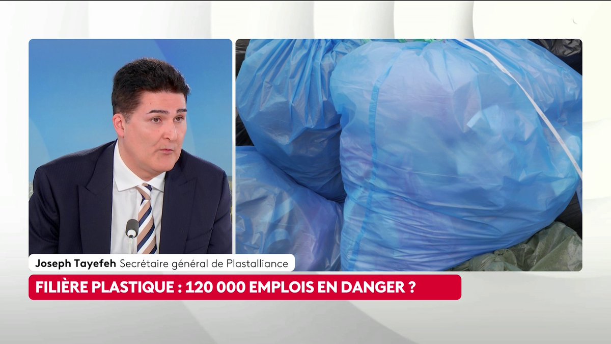 🔴🎙️ Pénurie de plastique : "On commence déjà à voir des entreprises à l'arrêt", indique Joseph Tayefeh, secrétaire général de Plastalliance. #ToutEstPolitique #canal16
