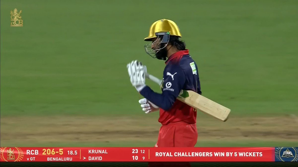 Royal Challengers win by five wickets! 🚨