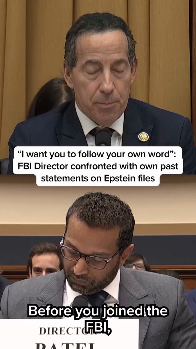 🔥🔥Rep. Jamie Raskin just hit Kash Patel with his own words: “I want you to follow your own word, Director Patel.” “You called for the full release of the Epstein files before you were appointed. You’ve been sworn in over 200 days. The ‘black book’ is now under your control… So why haven’t you released the names of Epstein’s co-conspirators?” No spin. No excuses. Release the files, Director Patel.