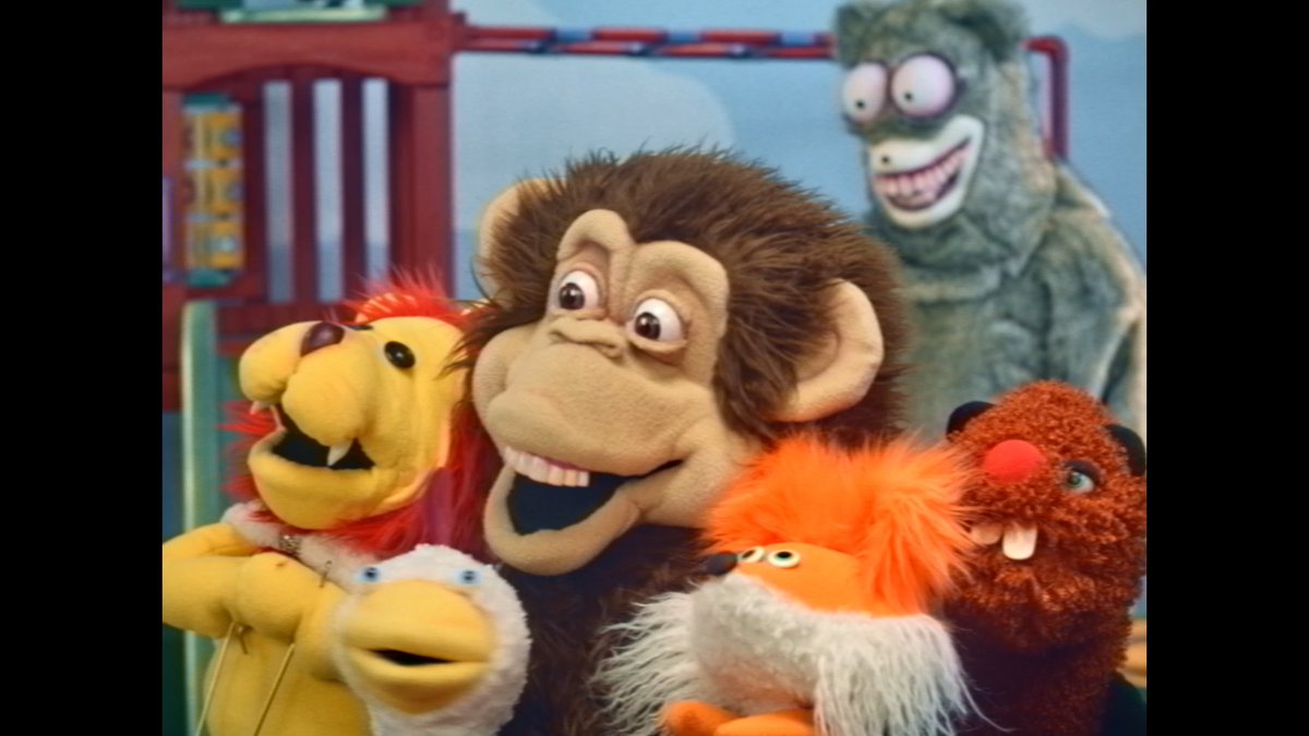 It's a terrifying day in the neighborhood... MONKEY'S MAGIC MERRY GO ROUND. On Screambox May 19. A children’s TV host with no memory of his past unravels as his puppet co‑stars turn hostile.