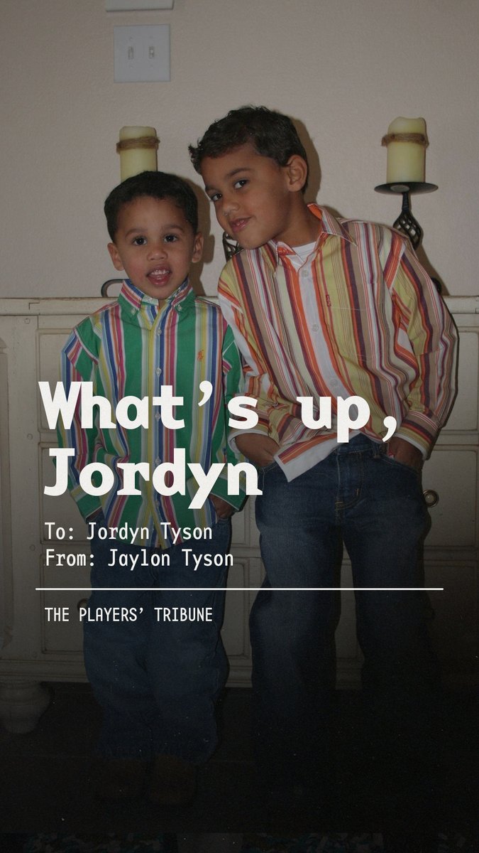 โYou inspire me every day, not only as an athlete, but as a human being.โ After jordyn tyson was drafted by the New Orleans Saints, his brother, Cleveland Cavaliers SF jaylontyson_, left him a sweet voicemail. โค๏ธ Sun Devil Football | Big 12 Conference