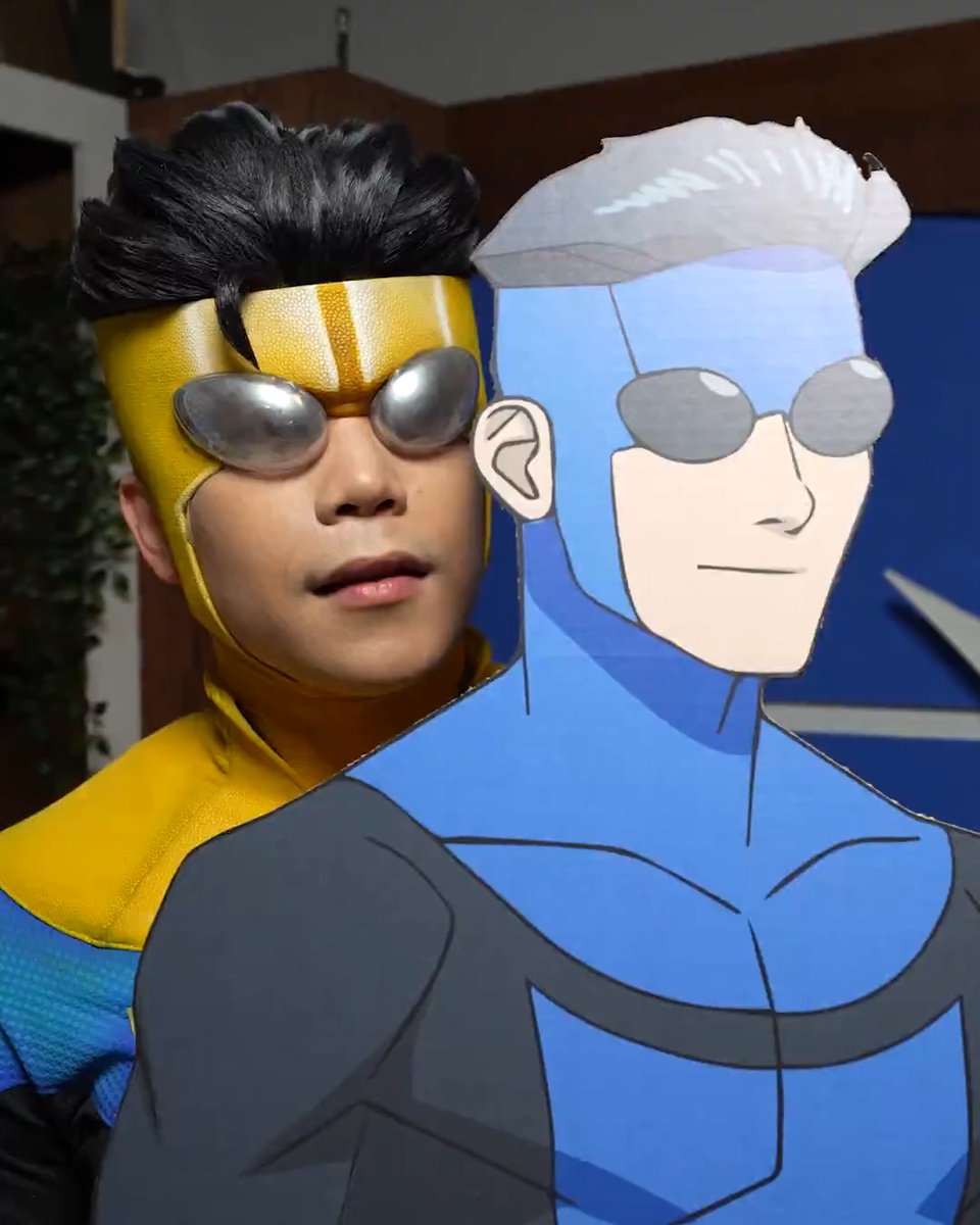 He's Aleks Le | MARK 🐝 in INVINCIBLE VS . He's a voice actor. He's also [SMASH TO TITLE CARD]