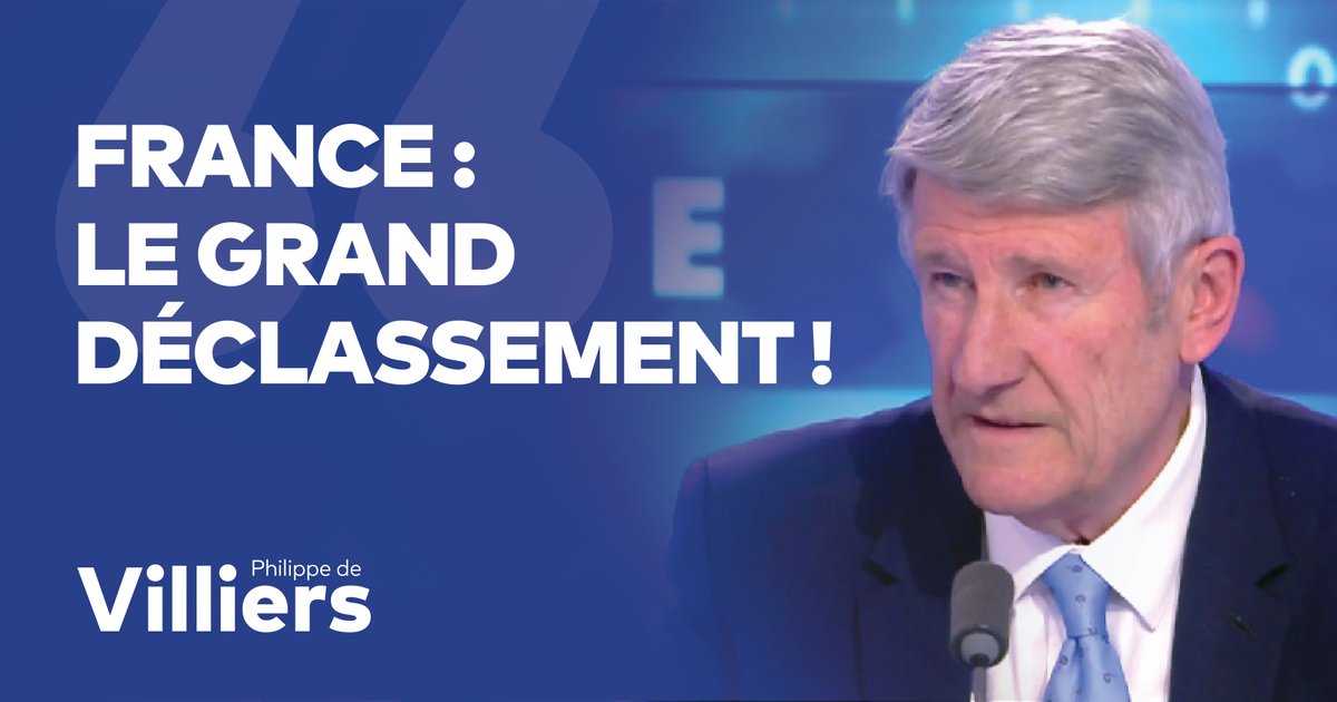 🎙️ La France et les Français subissent un appauvrissement structurel. Pendant les « Trente Glorieuses », le pouvoir d'achat doublait tous les 15 ans. Depuis les « Trente Piteuses », il lui faut désormais 80 ans pour doubler. La solution ? Baisser massivement les taxes et les impôts. Mais pour regagner cette liberté, il faut sortir de Bruxelles ! 🔗 Émission complète : #FaceAPhilippeDeVilliers #FADV #CNews