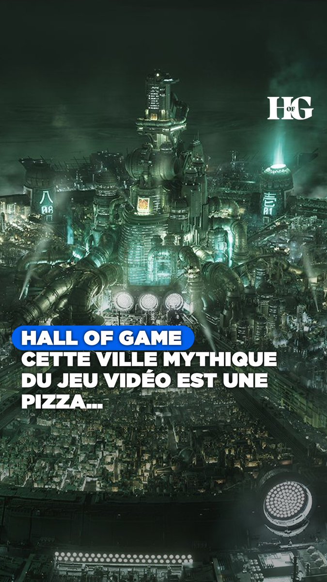 Midgar, la ville de Final Fantasy 7, est en réalité... une pizza. 👇