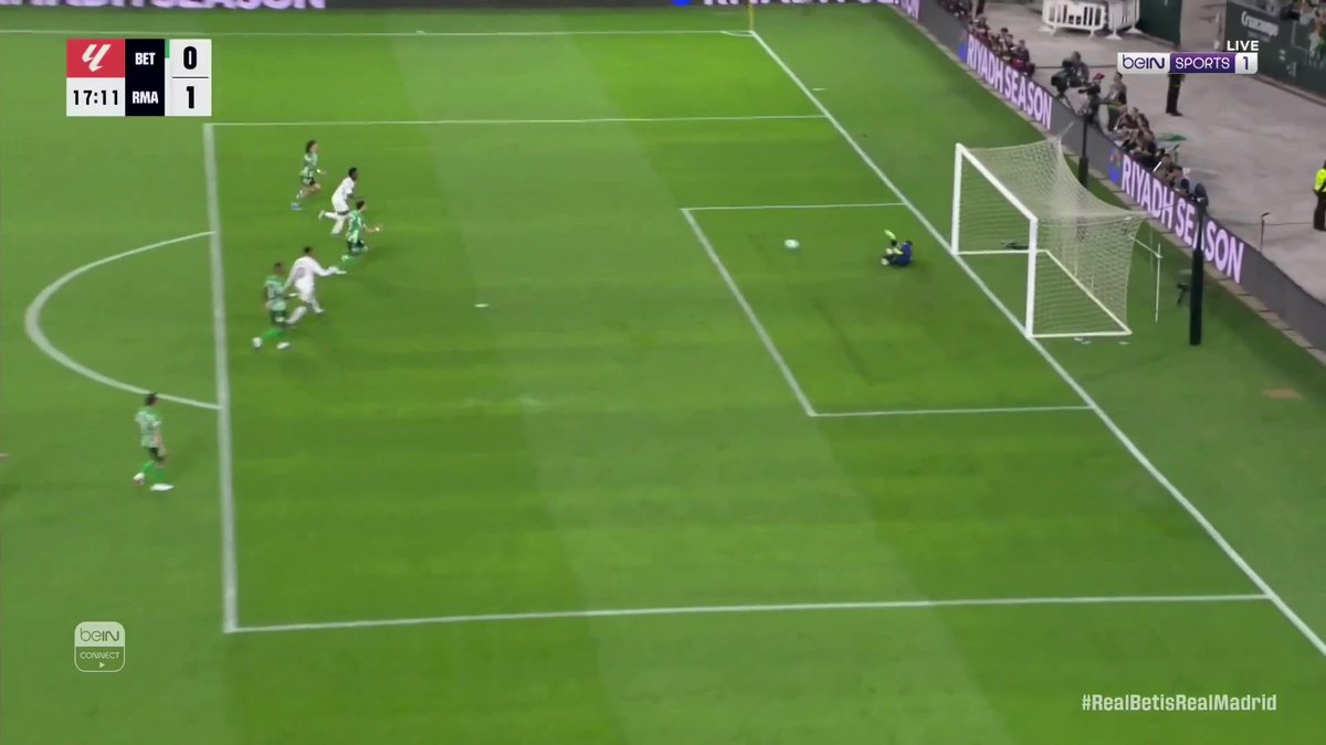فينيسيوس جونيور يضع ريال مدريد في المقدمة ⚽️ #الدوري_الإسباني