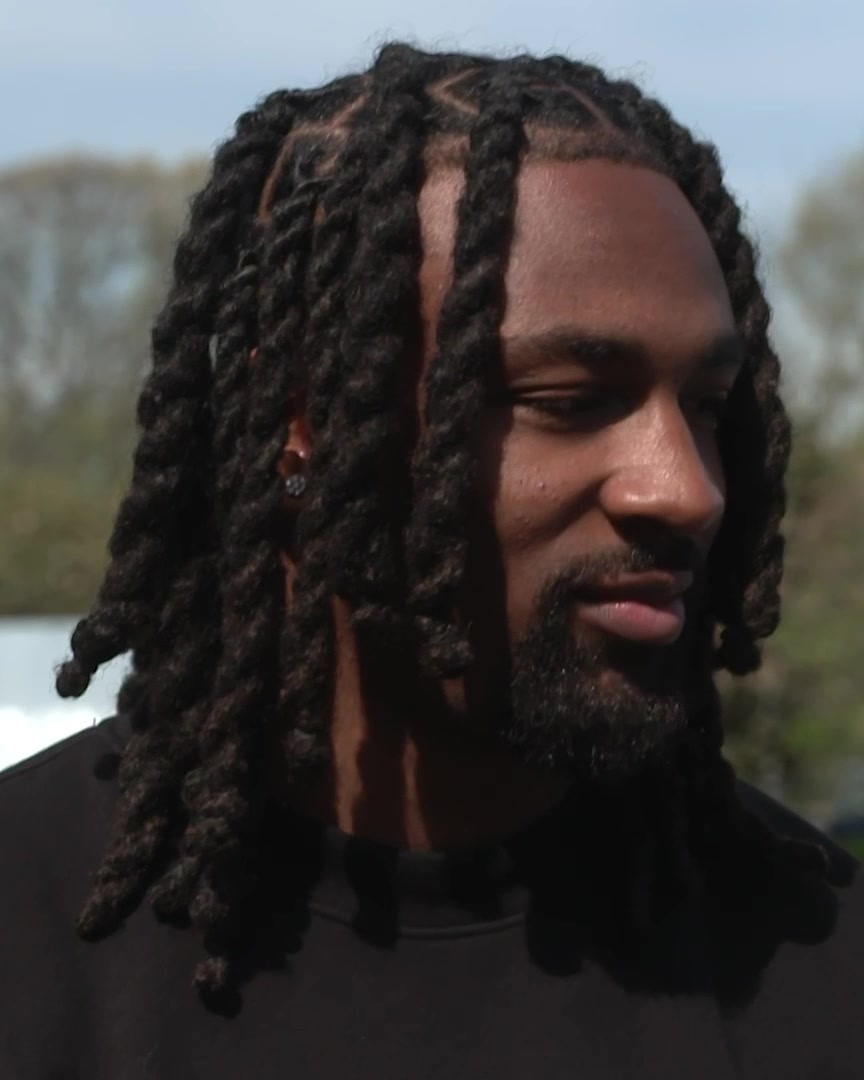Omar Cooper Jr. tells C. he's most excited to experience a Knicks playoff game or a Yankees game now that he's in the New York area