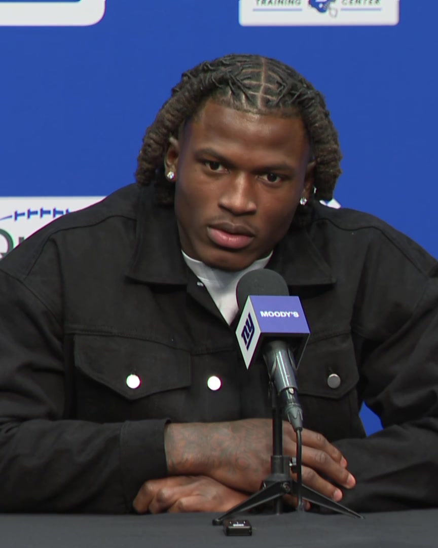“You've got to be thinking of doing something violent." Giants LB Arvell Reese on what’s fun about defense