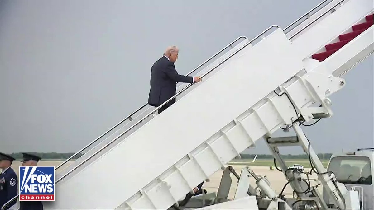 NOW: President Trump boards Air Force One en route to Palm Beach.