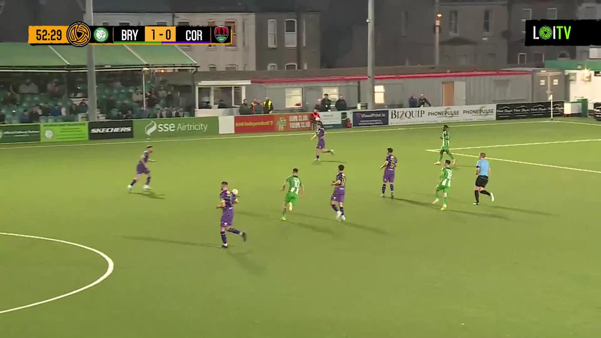 A beautiful strike from Conor Drinan has levelled things up in Bray!