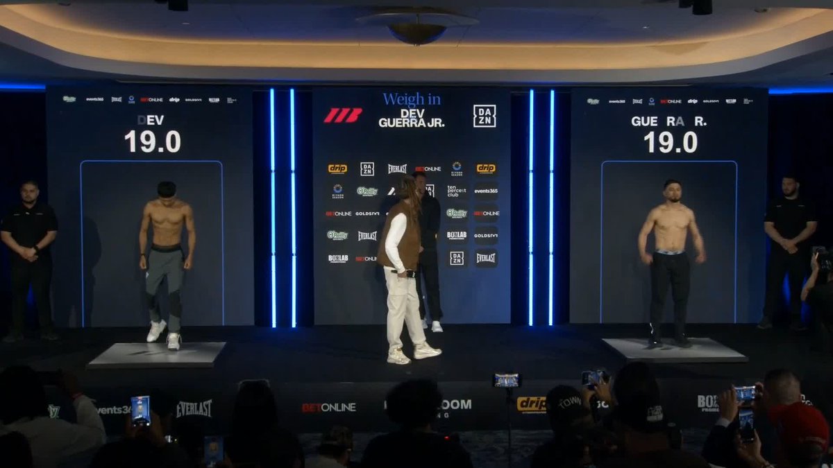 ⚖️ WEIGH-IN AND FACE-OFF 👀 Nishant Dev vs Juan Carlos Guerra Jr #MillerPero live on DAZN