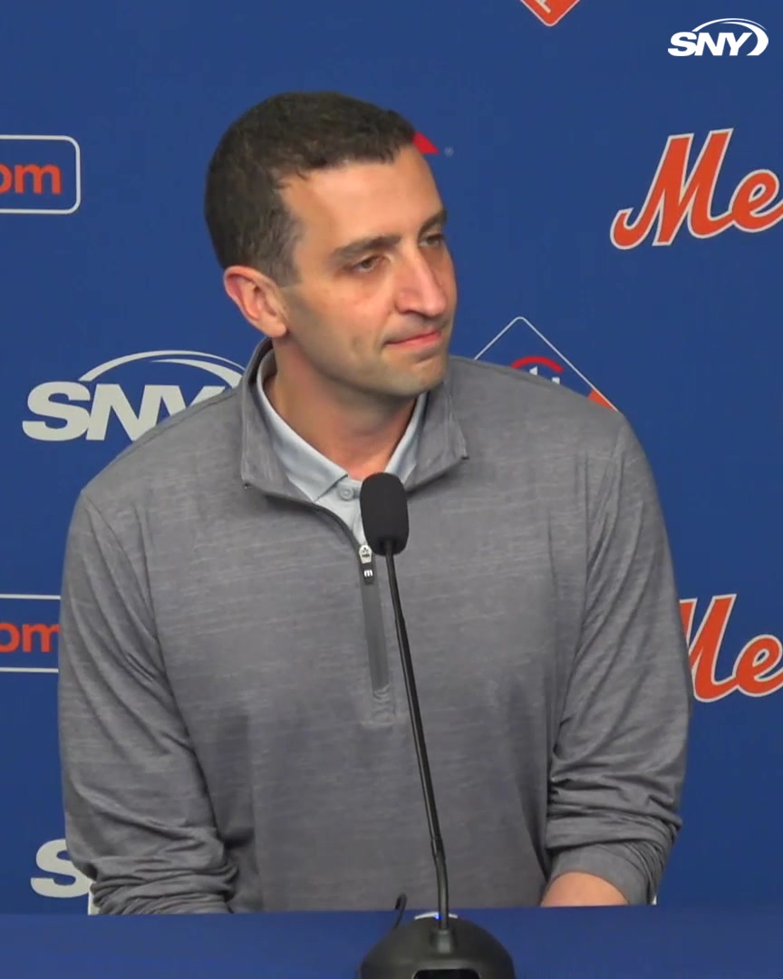 "I think we're a good team and I think we will show that." David Stearns was asked if the Mets' poor start to the season expedites his evaluation of how good the team is: