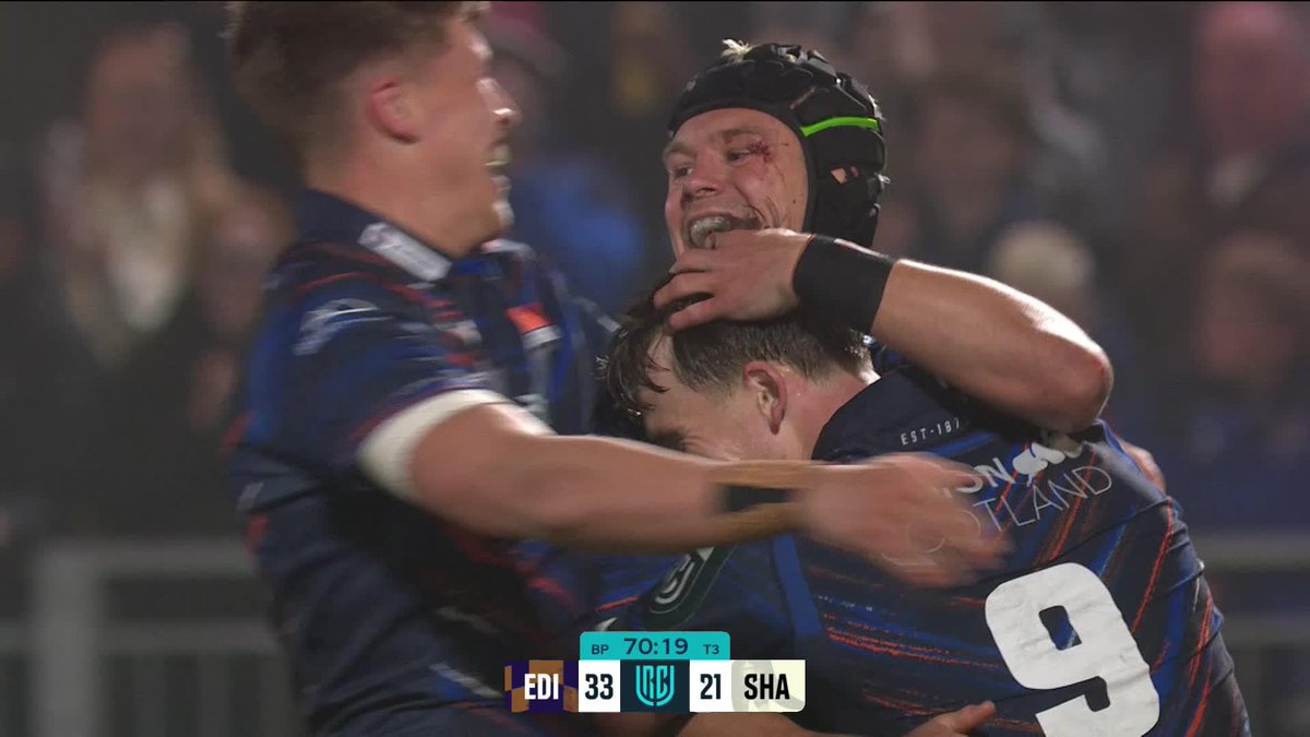 "That's an absolute stunner!" 😱 Edinburgh Rugby's Darcy Graham delivers the try of the night at the Hive 🔥
