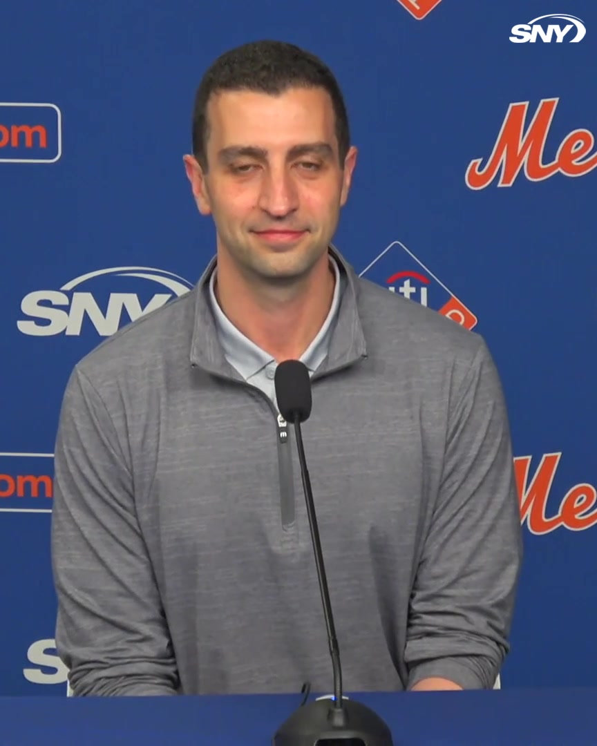 "I'm happy with our defense. Run prevention as sort of the whole - pitching plus defense - we've had moments that have been really, really good and we've had a couple of moments that haven't been so good." David Stearns talks about the Mets' defense so far this season: