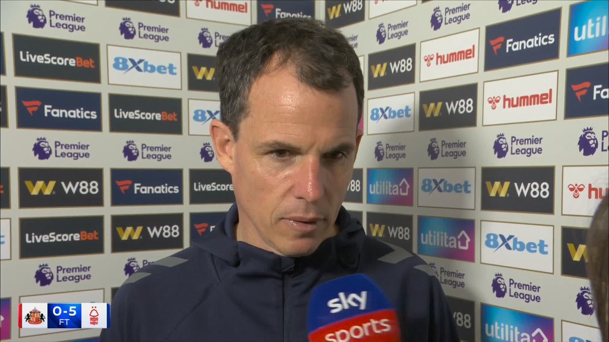 "It was like a punch in the face" 😳 Sunderland head coach Regis Le Bris on a crushing 5-0 defeat to Nottingham Forest.