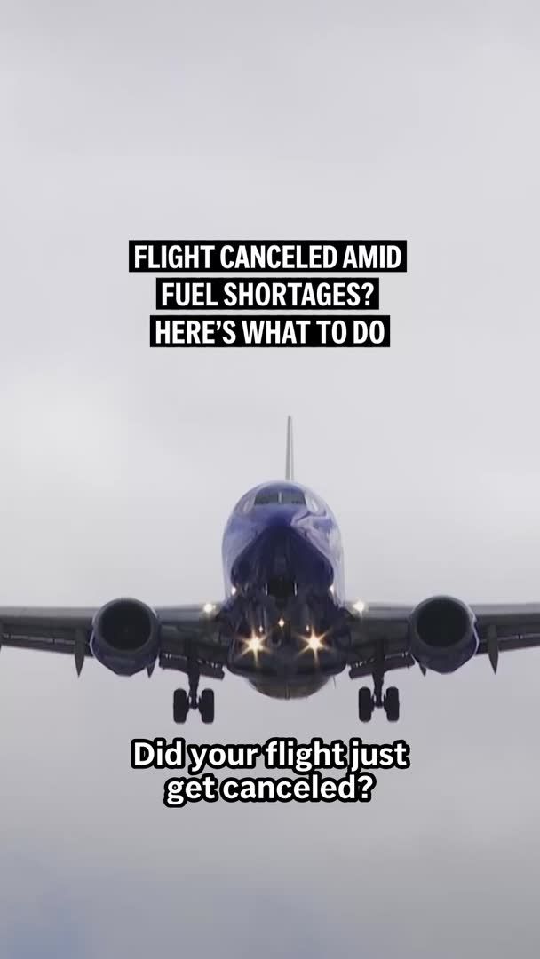 Flight canceled due to fuel shortages? Here’s what to do if your plans are disrupted.